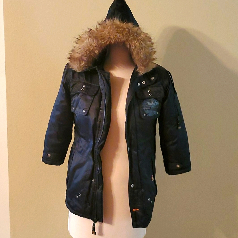 Timberland Coat with Fur trim Hood